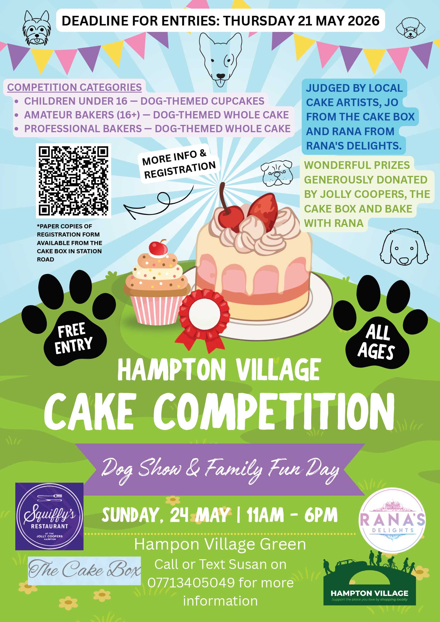 HVTA Fun Day Cake Competition 2026 poster